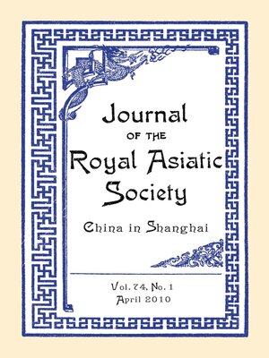 cover image of Journal of the Royal Asiatic Society China 2010